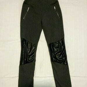 Grey stretchy youth leggings